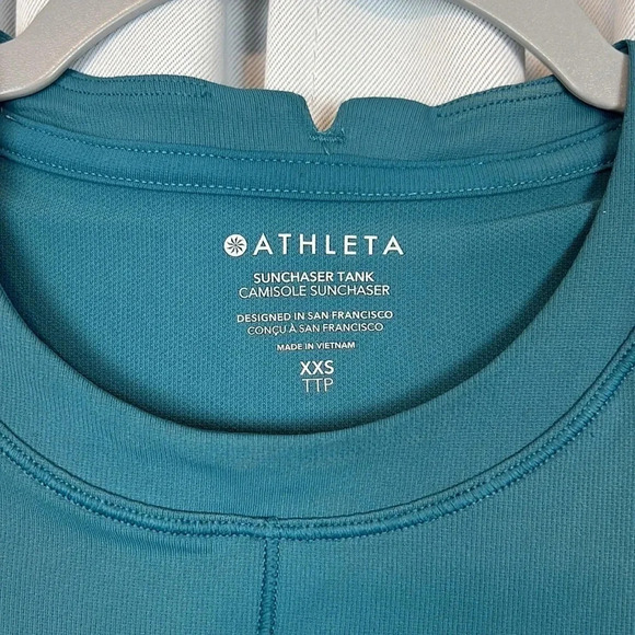 NEW Athleta Sunchaser UPF Semi-Fitted Secure Back Pocket Tank Size XXS - Picture 5 of 12
